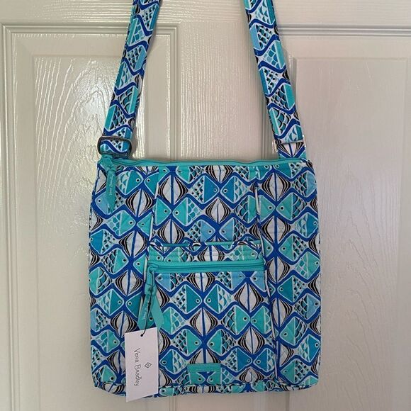 Vera Bradley Handbags - Vera Bradley Hipster - Go Fish Blue